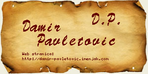 Damir Pavletović vizit kartica